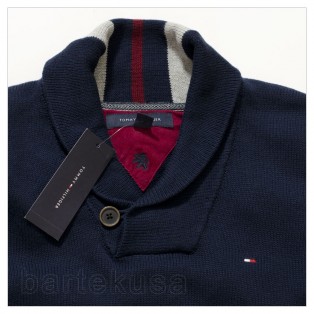 TOMMY HILFIGER SWETER MESKI - SHAWL 